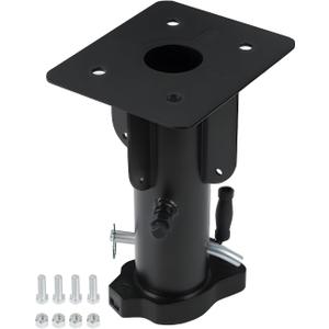 5th Wheel to Gooseneck Trailer Hitch Adapter, 15" 17'' 19" 21" Height Adjustable Cushioned Converter, 2-5/16" Ball Heavy-Duty Fifth Towing Gooseneck Hitches for Trailers, RVs