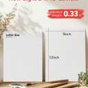 Canvas Boards for Painting 48 Pack 9x12 Inch Painting Canvas Panels, 100% Cotton White Blank Canvas Boards for Painting, Art Supplies Paint for Acrylics Oil Watercolor Tempera Paints, 9"x12" - 48pcs