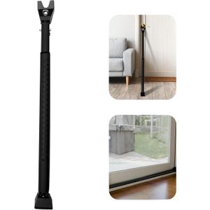 Guard Dog Security Door Jammer 2-in-1 Adjustable Door Knob Jammer & Sliding Patio Door Security Bar  40 Different Adjustments (Black, 1 Pack)