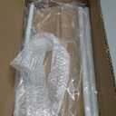 Tablet Floor Stand Holder with Flexible Gooseneck and Stable Base, Compatible with Tablet and Cell Phones (3.5''-9.7''), White