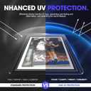 WVM Card Sleeves Top Loaders for Cards, Premium Toploaders for Cards, Card Holder Baseball Football Sports and Game Cards (30 Toploaders + 300 Penny Sleeves)