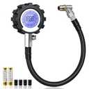 Digital Tire Pressure Gauge, 3-250 PSI Tire Gauges with Easy Read Extra-Large Backlit LED Screen for Car, Truck, Motorcycle, Bicycle Tire Pressure, Calibrated to ANSI B40.7 Grade 2A