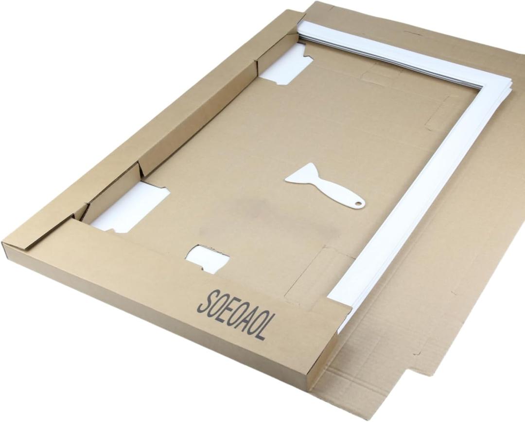 Upgraded 242193203 Refrigerator freezer Door Gasket, compatible with Frigidaire, Crosley, and Kenmore refrigerator door seal replacement, White,  PS9492371 and AP5806624