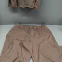 Yousify Women's Oversized Lounge Set 3/4 Batwing Sleeve Crew Neck Pullover Top Wide Leg Pants Two Piece Outfits (Medium, Light Brown)