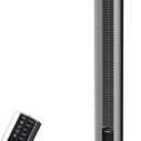 Lasko Tower Fan, Oscillating Performance, Remote Control, Nighttime Setting, Timer, 3 Speeds, High-Velocity Tower Fan, Room Fan for Bedroom or Office, 48" Gray, T48314