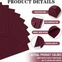 Gersoniel 100 Sheets Burgundy Cardstock Scrapbook Paper 8.5" x 11" 230gsm Cardstock Solid Core Printer Paper for DIY Projects, Scrapbook Supplies, Invitations, Business Cards, Office Home