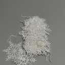 Lunmon 48 Pcs Crochet Snowflake Ornaments Winter Crocheted Snowflake Hanging Decor Crochet Doilies for Winter Wonderland Decorations Christmas Tree Home Wall Holiday Party Woven Gift, 6 Styles (3.5 Inch)