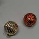 20 pcs Christmas Tree Balls, 3.16" Shatterproof Christmas Ornament Decorations for Christmas Tree Hanging Decorative Red Gold Bauble Set for Home Party Wedding Decor