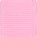 uxcell 2 Pack Silicone Dish Drying Mat, 9" x 12" Silicone Trivets for Hot Pots and Pans Dish Drainer Mat Heat Resistant Non-slip Dish Drying Pad for Kitchen Counters, Pink