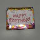 Rose Gold Happy Birthday Balloon Banner Personalized Name 16 Inch Foil happy birthday balloons letters with A-Z set and extra letters Birthday Party Decorations Happy happy birthday balloon