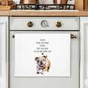 Bulldog Dog Kitchen Towels, Bulldog Gifts for Women Dish Towel for Kitchen, Dog Lovers Mom Gifts Tea Towels, Puppy Pet Lover Gift Hand Towel, 16x24 Inch Set of 2