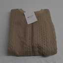 Women's Zip up Sweatshirt Jacket Stand Collar Hoodless Outerwear Casual Coat with Pockets (X-Large, Apricot)