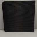 24"x24" Black Polymer Mud Flaps and 24"x3" Mud Flap Reflector Reflective Tape Fit for Semi Trucks Trailers, 2 Pack