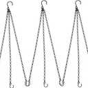 Hanging Baskets Chains 23 Inches 3 Leads Hanging Chains Flower Pot Hanger Replacement Plant Hangers for Planters and Lanterns, Pack of 3 (3 Legs)