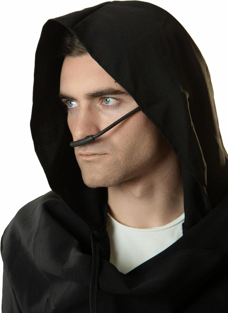 Adult Men's Desert Wanderer Nose Piece - Women's Teens Post Apocalyptic Halloween Costume Cosplay 2024 (One size fits most, Black)