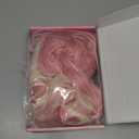 YBYMCAI Blonde and Pink Wig Long Wavy Wigs for Women Middle Part 26 inch Natural Curly Synthetic Wig Heat Resistant Fiber Wigs for Daily Party Use