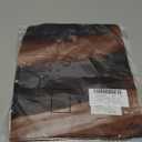 YOINS Women Tie Dye Sexy Mesh Long Sleeve Tops Sheer See Through Square Neck Shirt Brown Tiedye, X-Large