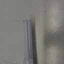Frameless Shower Door Bottom Seal Shower Sweep with Drip Rail for 3/16 Inch Glass,36 Inch Long, Vinyl, Clear