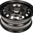 Dorman 939-111 15 X 6 In. Steel Wheel Compatible with Select Nissan Models, Black, Stock