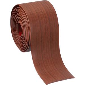 PATIKIL Self Adhesive Floor Transition Strip 10 ft x 3" Vinyl Flat Divider Flooring for Joining Floor Gaps Carpet Transition Floor Tiles, Walnut