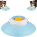 Slow Feeder Cat Bowl, Cat Food Bowl with Cat Lick Ball, Licking A Ball Add More Fun Bowl, Cat Slow Feeder Bowl, Slow Down Eating Speed and Add More Fun for Your Cats.