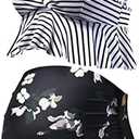 GINKANA Maternity Bikini Set Flounce Swimsuit Bathing Suit Top Swimwear Bottom Bathing Suits Size M