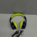 Kids Bluetooth 6.0 Headphones with LED Light, 85Hours Playtimes, Type-C Fast Charging, 85/94dB Volume Limited, Wireless Headphones with Built-in Mic, Wired & TF Card Mode, Blue and Green