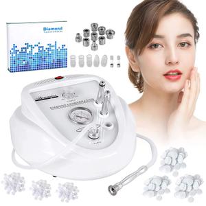 2 in 1 Diamond Microdermabrasion Machine Professional Blackhead Removal Equipment, 65-68cmHg Suction Power Professional Dermabrasion Facial Skin Care Massager for Home Salon Use with 300 Cotton Filter (27 Piece Set)