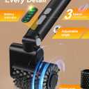 Electric Grill Brush, 3-Speed Power Control Grill Brush for Outdoor Grill, Rechargeable BBQ Grill Brush, Cordless Grill Cleaning Brush with 2 Brush Head & Scouring Pad, Gifts for Men/Dad