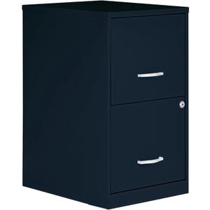 2 Drawer Locking Filing Cabinet | Pre-Assembled Steel Construction | Space-Saving Design is Perfect for Home and Small Office | Letter-Size | Assembled in North America (Navy)
