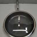 12 Inch Hybrid Nonstick Frying Pan with Lid, Tri-Ply Stainless Steel