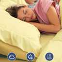 Extra Deep Split King Sheet Set - 7 Piece Breathable and Cooling Sheets - Hotel Luxury Bedding for Women, Men, Kids & Teens - Easy & Secure Fit - Soft and Wrinkle Free - Extra Deep Pockets - Yellow
