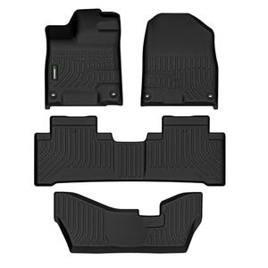 ANBINGO® Floor Mats for Acura MDX 2014-2020 (Only 7 Seat, No Hybrid) All Weather MDX Car Liner Protection TPE MDX Accessories, Black