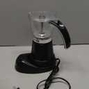 IMUSA 6 or 3 Cup Electric Espresso Maker Black Coffee Machine for Cuban Coffee, Moka and Espresso Drinks