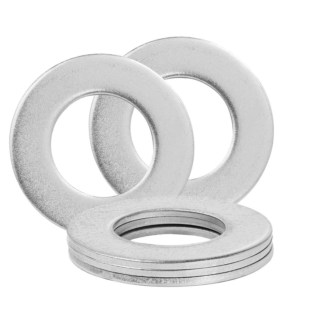 1-1/2" Stainless Steel Flat Washers - 3" Outside Diameter, 30418-8 Stainless Steel Washers Metal Washer for Screws Bolts, Pack of 5