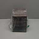 MyGift Dessert Table Display Set, 4pcs Food Risers, Brown Wood Buffet Risers, Pizza Stand with Matte Black Metal Wire Base, Dessert Display Stands