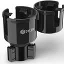 DYLEN Car Cup Holder Expander, 2 in 1 Cup Holder Adapter Extender for Car with Expandable Insert, Fits Yeti, Hydroflask and Other Large Water Bottles & Mugs in 2.2"-4.6" (10-46oz)