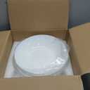 Pasta Bowls Set of 6, Tempered Glass Salad Bowls, 7-4/5-Inch Round Serving Bowls, Microwave & Dishwasher Safe Glass Bowls Set