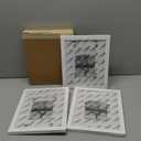 Egofine 8x10 Picture Frames Set of 3, Made of Solid Wood Covered by Plexiglass 4x6 and 5x7 with Mat or 8x10 without Mat, for Table Top Display and Wall Mounting Photo Frame White