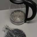 Cosori Electric Kettle, No Plastic Filter & Spout, 1.8Qt Tea Kettle & Hot Water Boiler For Coffee & Tea, Water Heater & Teapot, Automatic Shut Off, Borosilicate glass, Black, 1500W