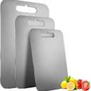 Katuchef Cutting Board - Katuchef Titanium Cutting Board, 100% Pure Titanium Cutting Boards for Kitchen (3 Sets)