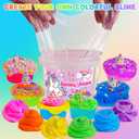 Crystal Clear Slime Kit with 36 Add-ins & 17 FL OZ Premade Base - DIY Rainbow Slime Making Kit in Bucket for Kids, Gift for Girls and Boys Ages 8-12, Party Favors for Birthday, Easter, Halloween, Medium