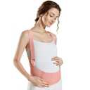 Belly Bands For Pregnant Women,Pregnancy Belly Support Band,Maternity Belt with Back Support (Medium) (Pink)