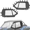 KEMIMOTO Upgraded Soft Upper Doors Compatible with Kawasaki Teryx KRX 1000 2026 2025 2024 2023 2022 2021 2020, Clear Door Cab UTV Enclosure Kit KRX Side Windows Replace 99994-1298 Accessories