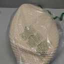 CHEERHOME PETS Cat Bed Basket with Cushion, Cute Pet Bed for Indoor Cats Couch, Kitten Bed for Medium and Large Cat, All Season Universal (White)