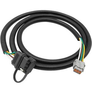 4 Way Flat Trailer Wiring Harness Compatible with 2009-2012 Equator 2005-2025 Frontier 2005-2015 Xterra with Factory Tow Package