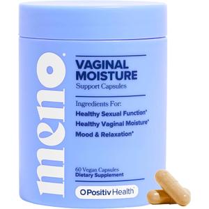 MENO Vaginal Moisture Support Capsules OBGYN-Formulated to Support Healthy Vaginal Moisture, Mood & Relaxation Hormone-Free Supplements with Maca Root & Fenugreek Seed Extract 30 Servings, Exp: 05 SEP 2027