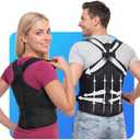 STALLY ONE Posture Corrector for Men & Women, Medical-Grade Back Brace | Full Back Support Brace for Upper and Lower Back, Adjustable Shoulder Straightener for Work, Long Sitting and Exercise, Medium