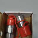 1/2" Skid Steer Flat Face Hydraulic Quick Connect Couplers With Dust Covers - Compatible With Parker FE Series | Faster FFH Series | Snap Tite 74 Series