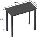 Need Small Computer Desk 31-1/2'' Sturdy and Heavy Duty Writing Desk for Small Spaces and Desk Study Table Laptop Desk AC3CB (80 * 40)